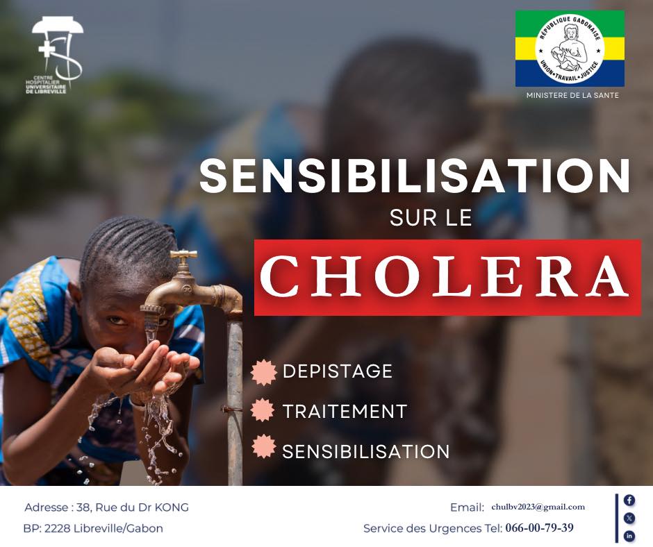 📰 CHOLÉRA : UNE MENACE AUX PORTES DU GABON